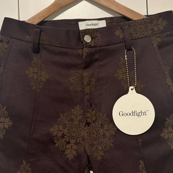 $770 BNWT Goodfight Jacquard Print CroppedTailored Trousers/ Pants 29 - 30 - Picture 7 of 16